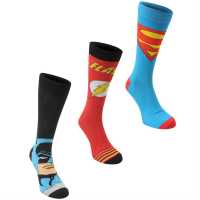 Dc Comics 3 Чифта Мъжки Чорапи 3 Pack Crew Sock Mens  Мъжки чорапи