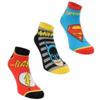 Character 3Бр. Опаковка Мъжки Чорапи Trainer Socks 3 Pack Mens DC Comics Мъжки чорапи
