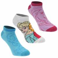 Character Trainer  3 Pk Socks Childrens Disney Frozen Детски чорапи