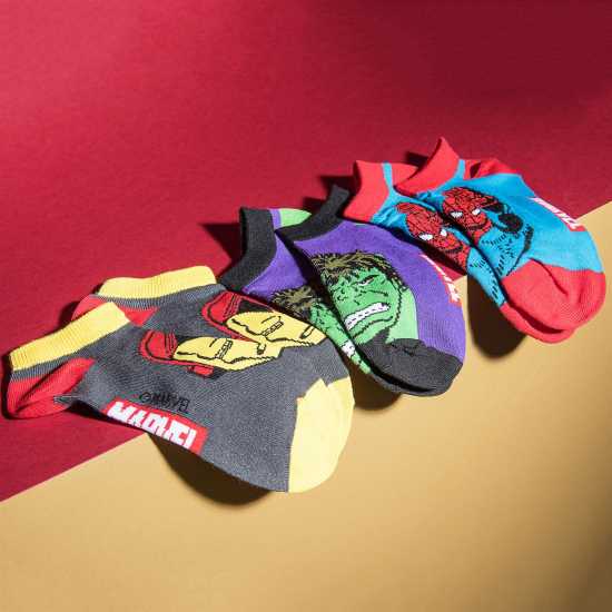 Character Trainer 3 Pk Socks Infants Marvel Детски чорапи