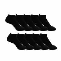 Donnay Trainer 10Pk Socks Ladies Black Дамски чорапи