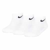 Nike Basic Ankle 3Pk Childs Бяло 