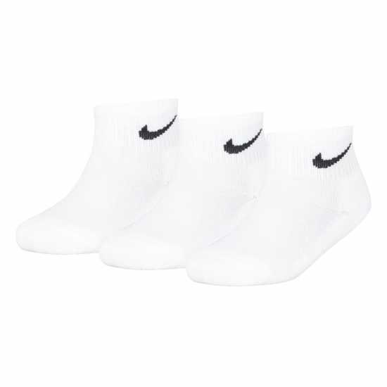 Nike Basic Ankle 3Pk Childs Бяло 