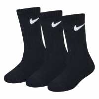 Nike Basic Crew 3Pk Childs Черно 