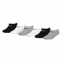 Nike Basic 6Pk Low Childs Бяло/Сиво 