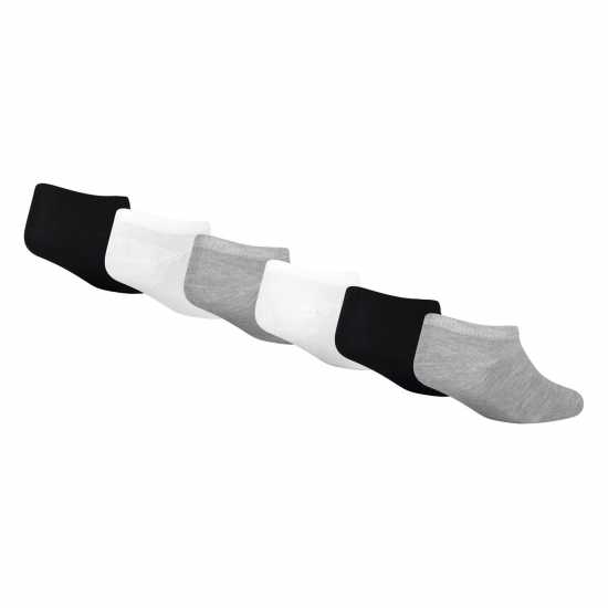 Nike Basic 6PK Low Childs Бяло/Сиво Nike Basic 6Pk Low Childs Бяло/Сиво