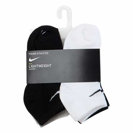 Nike Basic 6PK Low Childs Бяло/Сиво Nike Basic 6Pk Low Childs Бяло/Сиво