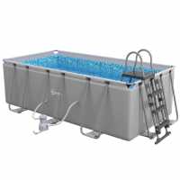 Outsunny Rectangle Steel Frame Swimming Pool