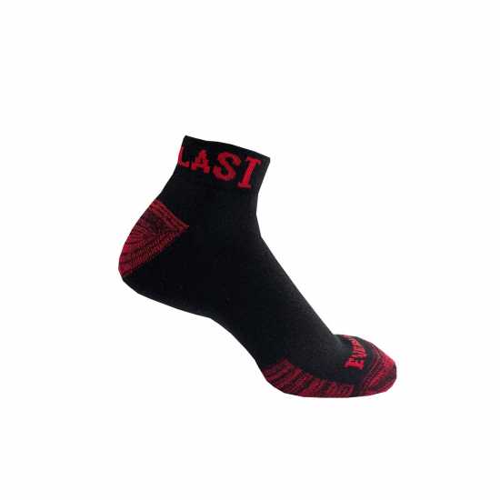 Everlast Qtr 6Pk Socks Mens Black Мъжки чорапи
