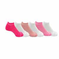 Everlast 6Pk Tr Sock Ladies Pink/White Дамски чорапи