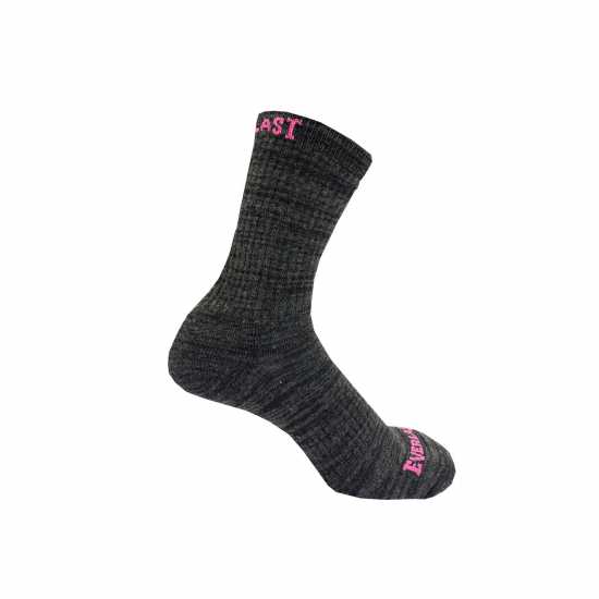 Everlast Crew 6Pk Socks Mens Black/Grey Дамски чорапи