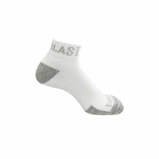 Everlast Qtr 6Pk Socks Ladies White Дамски чорапи