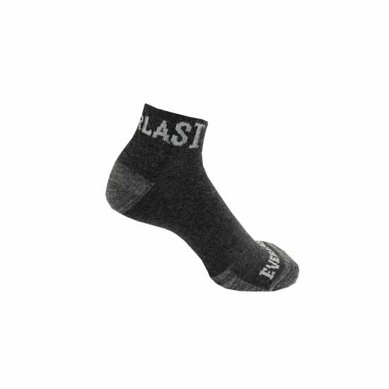 Everlast Qtr 6Pk Socks Ladies Grey Дамски чорапи