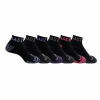 Everlast Qtr 6Pk Socks Ladies