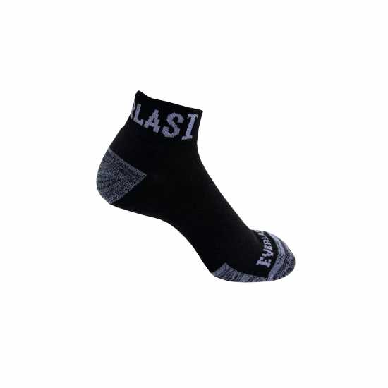 Everlast Qtr 6Pk Socks Ladies Black Дамски чорапи