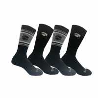 Gelert Мъжки Чорапи 4Pk Crew Socks Mens Черно Мъжки чорапи