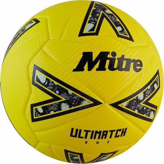 Mitre Ultimatch One Football Yellow Футболни топки
