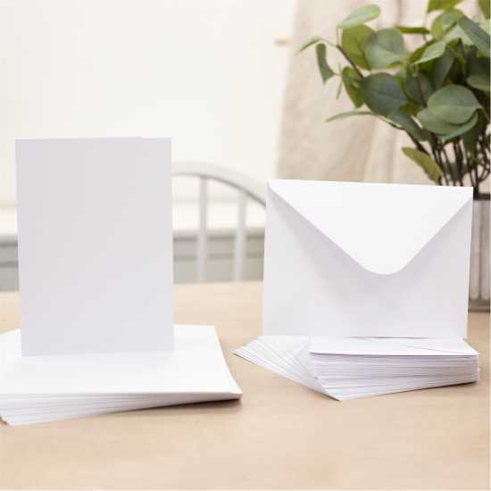 A6 White¿ Card & Envelopes 100Pc