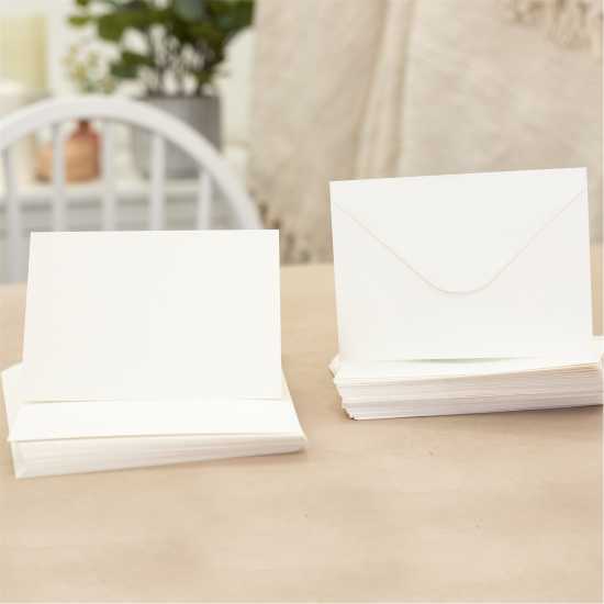 Crafters Companion  - A6 Ivory Card & Envelopes 10