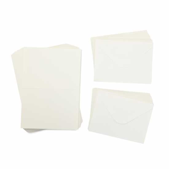 Crafters Companion  - A6 Ivory Card & Envelopes 10