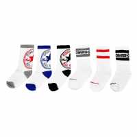 Usc Converse 6 Pack Of Crew Socks White Детски чорапи