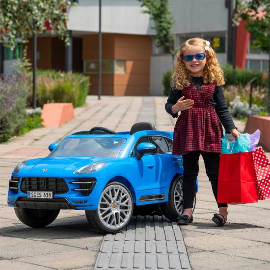 Porsche Macan 12 Volt Premium Car With Rc - Blue  Подаръци и играчки