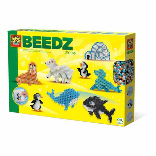 Beedz Arctic Animals 2100 Iron-On Beads Mosaic Art  Подаръци и играчки