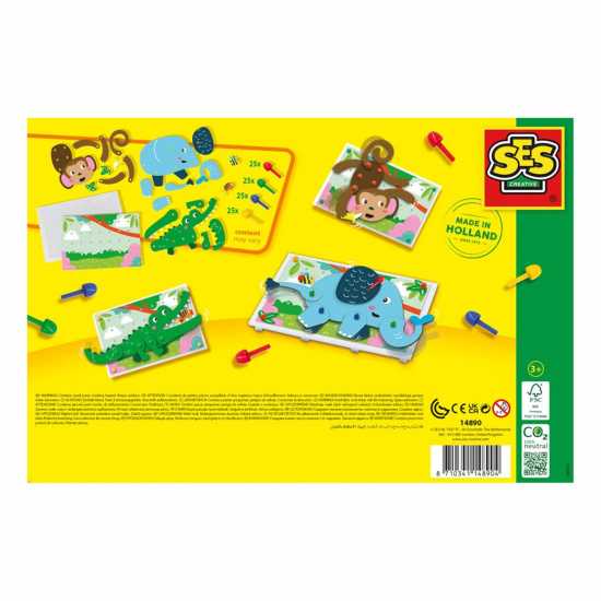 Animal Puzzles Mosaic Pegboard Mosaic Art Kit  Подаръци и играчки