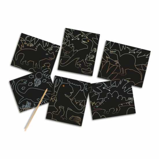 Dinosaurs Glow-In-The-Dark Scratch Card  Подаръци и играчки
