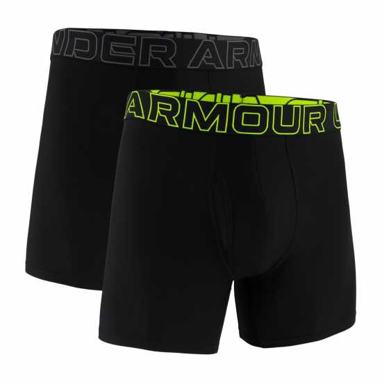 Under Armour 6In Tech 2 Mens Boxers Black/Bright 