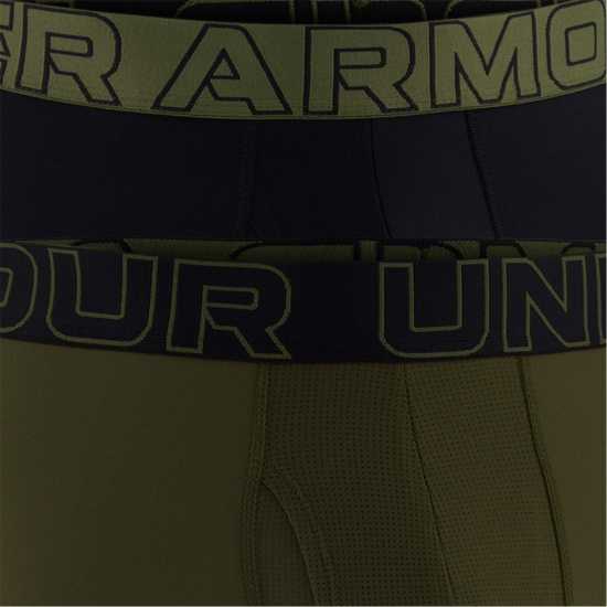 Under Armour 2Pk 6In Tech 2 Mens Boxers Зелено/Черно Under Armour 2Pk 6In Tech 2 Mens Boxers Зелено/Черно