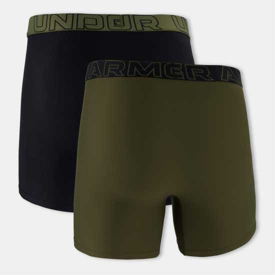 Under Armour 2Pk 6In Tech 2 Mens Boxers Зелено/Черно Under Armour 2Pk 6In Tech 2 Mens Boxers Зелено/Черно