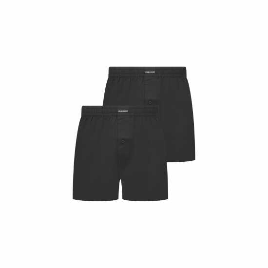 Lyle And Scott 2P Woven Bxr Sn99 Black Мъжко бельо