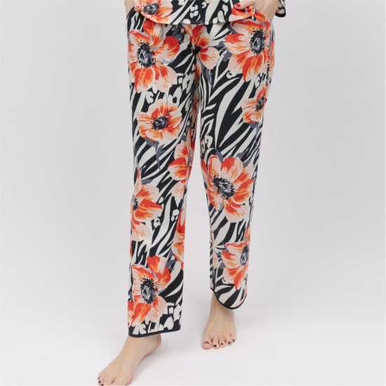 Nicole Animal Floral Print Pyjama Set  Дамски пижами