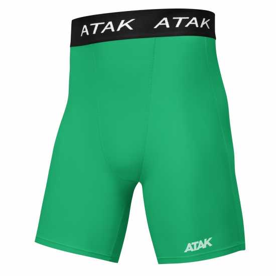 Детски Шорти Atak Sports Compression Shorts Junior Зелено Детски основен слой дрехи