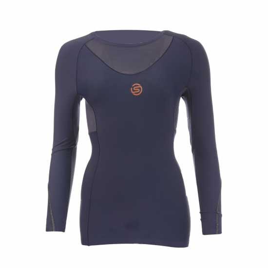 Skins Series Long-Sleeve Baselayer Top Морска синьо Skins Series Long-Sleeve Baselayer Top Морска синьо