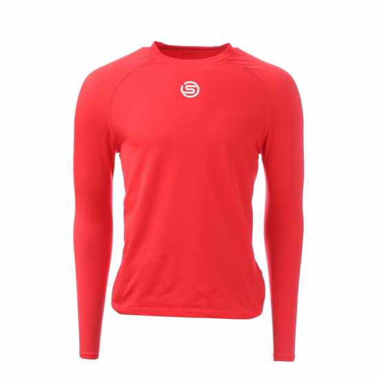 Skins Мъжко Горнище Дълъг Ръкав Series1 Long Sleeve Top Mens Червено Мъжки долни дрехи