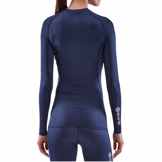 Дамски долни дрехи Skins Горнище Основен Слой Long Sleeve Base Layer Top Womens Морска синьо Skins Горнище Основен Слой Long Sleeve Base Layer Top Womens Морска синьо Дамски долни дрехи