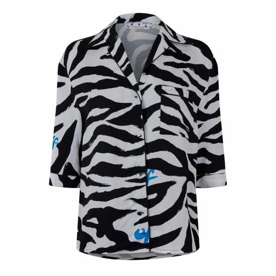 Дамски пижами Off White Zebra Pyjama Shirt Off White Zebra Pyjama Shirt Дамски пижами