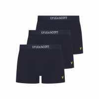 Lyle And Scott & Scott Devon 3 Pack Underwear Trunks Peacoat 