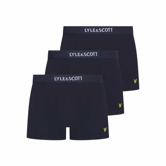 Lyle And Scott & Scott Devon 3 Pack Underwear Trunks Peacoat 