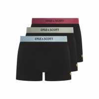 Lyle And Scott Men's Devon Boxers Black Multi Lyle And Scott Men's Devon Boxers Black Multi