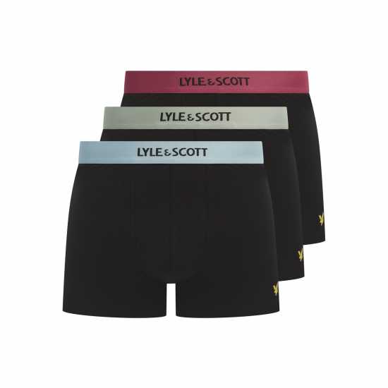 Lyle And Scott Men's Devon Boxers Black Multi Lyle And Scott Men's Devon Boxers Black Multi