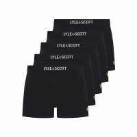 Lyle And Scott & Scott Henrick 5 Pack Underwear Trunks Black 