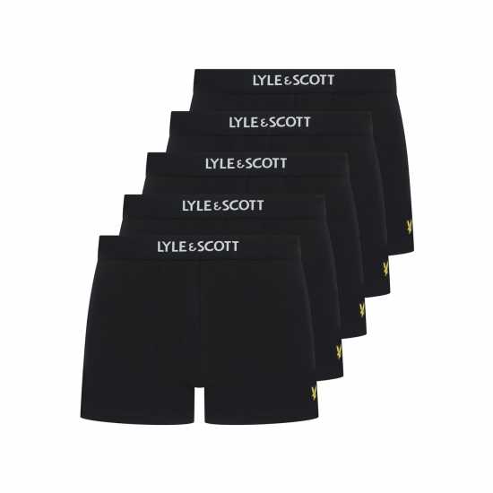 Lyle And Scott & Scott Henrick 5 Pack Underwear Trunks Black 