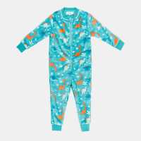 Star Fleece Onesie Infant Dino Print  