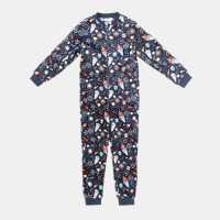 Star Fleece Onesie Game Print Junior  