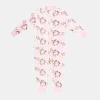 Star Гащеризон Малко Момиче Fleece Onesie Infant Girls Unicorn Print  