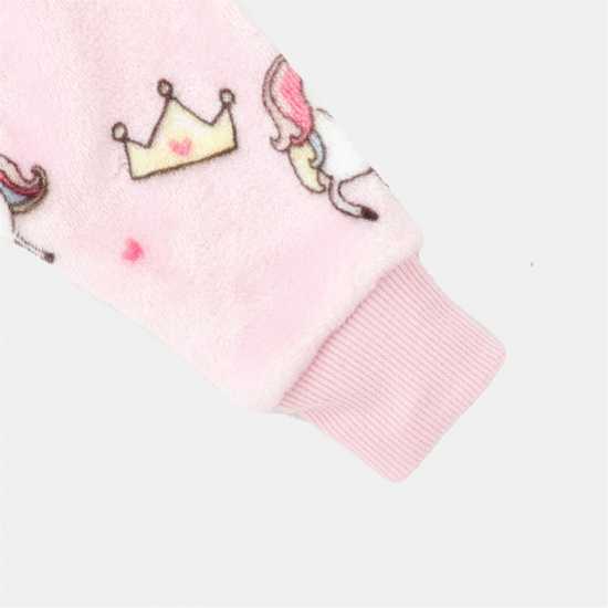 Star Гащеризон Малко Момиче Fleece Onesie Infant Girls Unicorn Print  