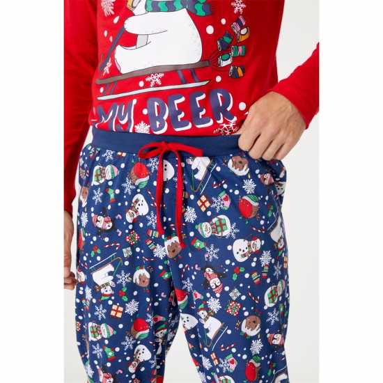 Family Reindeer Pyjama  Мъжки пижами